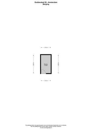 Floor plan - Doddendaal 26, 1082 XV Amsterdam 
